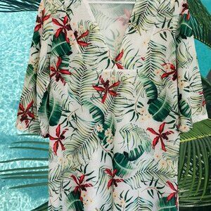 Beach/Pool Semi Sheer Coverup by Simply Noelle, XS(4-6), Breathable Mesh